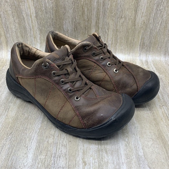Keen‎ Presidio Shoes Brown Comfort Hiking Oxford Womens Size 10 - Picture 2 of 9